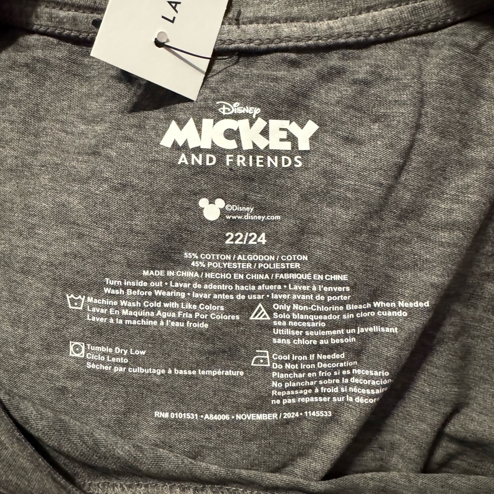 NWT-Rhinestone Mickey & Friends Graphic Tee - Picture 8 of 9